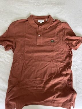 Lacoste Men's Polo in Rust Brown